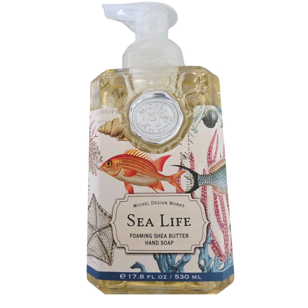Michel Design Works Sea‎ Life Foaming Shea Butter Hand Soap 17.8 oz New